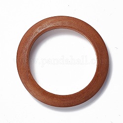 Bracelet gros bois vintage, bracelet simple à bande unie pour hommes femmes, selle marron, diamètre intérieur: 2-1/2 pouce (6.35 cm)