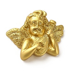 Undurchsichtigen Cabochons, Engel, golden, 28x33x10.5 mm