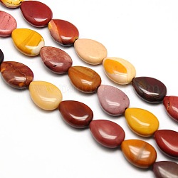 Natural Teardrop Mookaite Beads Strands, 18x13x6mm, Hole: 1mm, about 23pcs/strand, 15.74 inch
