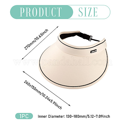 1 cappello con protezione solare in poliestere&nbsp;AJEW-TA0002-57C-1