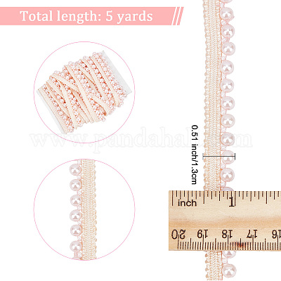 Decorative Pearl Ribbon for Clothing DIY Pearl Design Clothes Trim  Exquisite Pearl Trim Clothing Supply