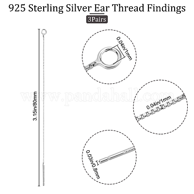 Shop Beebeecraft 1 Box 4 Pair 925 Sterling Silver Ear Nuts