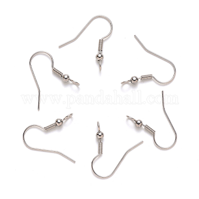 200pcs 304 Stainless Steel Earring Hooks Earrings Clasps Ear