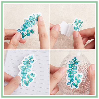 100PCS Flower Plants Paper Stickers Scrapbooking Journal Card