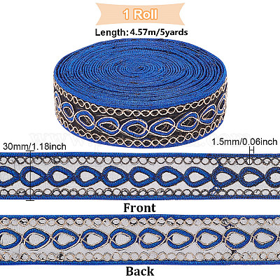 1 Yard/Roll Lace Trim Ribbon Embroidered Ribbons For Crafts And