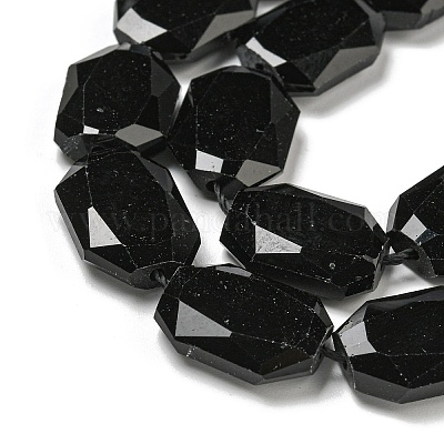 Natürlichen Obsidian Perlen Stränge&nbsp;G-P544-B03-01-1
