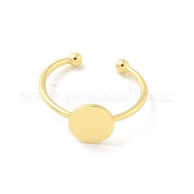 Componenti dell'anello del polsino aperto in ottone&nbsp;LS-KK-G518-06G-03-1