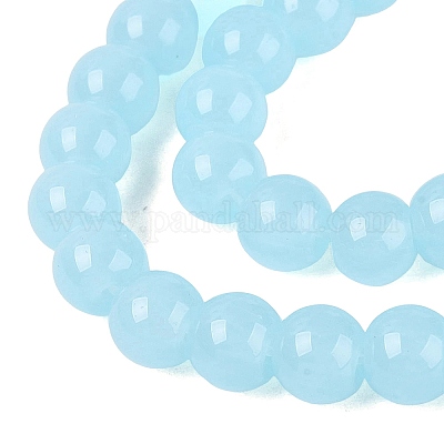 Nachahmung Jade Glasperlen &nbsp;GLAA-T032-J6mm-07-1