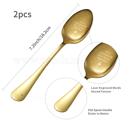 My Peanut Butter Spoon Funny Stainless Steel Engraved Spoon, Long Handle  Peanut Butter Spoon, Coffee Tea Spoon, Dessert Ice Cream Spoon, for Peanut