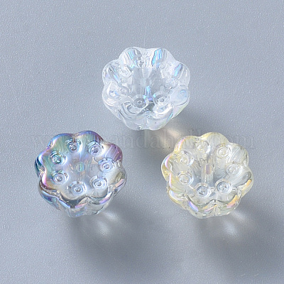 Perles en verre transparentes&nbsp;GLAA-T016-35-1
