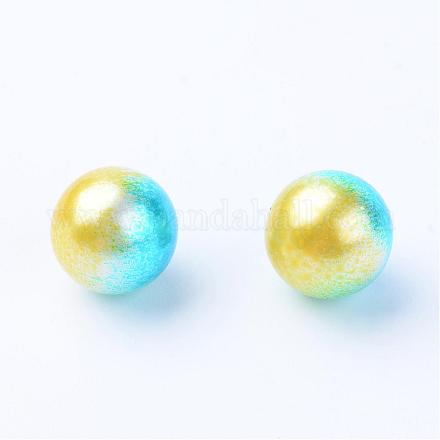 Perles acryliques de perles d'imitation OACR-S013-10mm-05-1