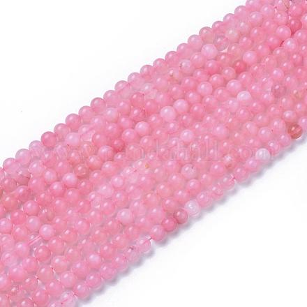 Chapelets de perles en quartz rose naturel G-F591-04A-8mm-1