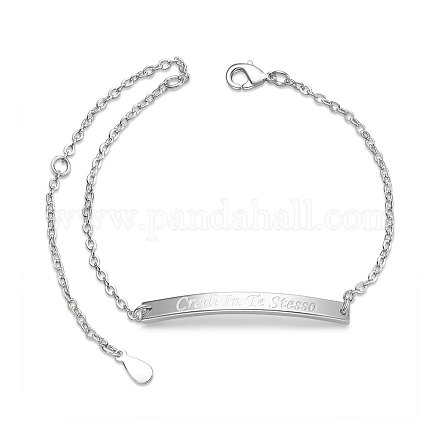 Bracelets d'identification inspirants en laiton shegrace JB540A-1