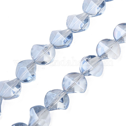 Electroplate Glass Beads Strands EGLA-N008-019-C01-1