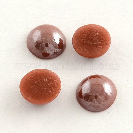 Pearlized Plated Opaque Glass Cabochons PORC-S801-12mm-29-1