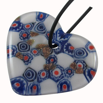 Handmade Millefiori Glass Pendants LAMP-X530-4-1
