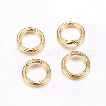 304 Stainless Steel Open Jump Rings STAS-O098-02G-15-1