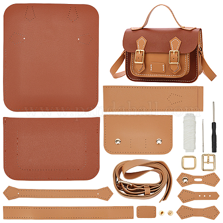 DIY Imitation Leather Satchel Making Kits DIY-WH0304-529A-1