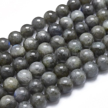 Natural Labradorite Beads Strands G-M353-A08-6mm-1