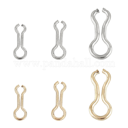 SUPERFINDINGS 240pcs Fishing Wire Eyes Sinker Fishing Loops Eyes Swivels Screw Leads Mould Loops Accessory Stainless Steel for Fishing Tool STAS-FH0001-03-1