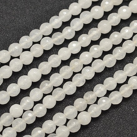 Chapelets de perles en jade de Malaisie naturelle X-G-A147-8mm-A04-1