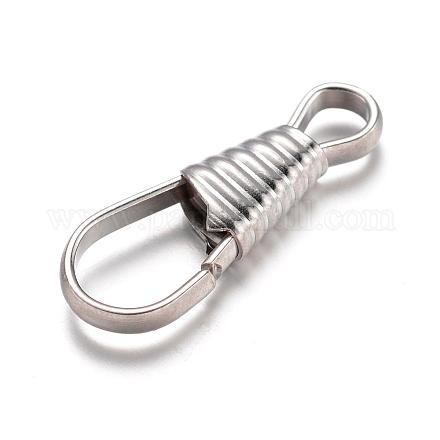 201 Stainless Steel Key Clasps STAS-D429-65-1