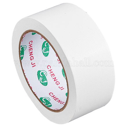 GORGECRAFT 1.8in x 65.6ft Bookbinding Repair Tape White Fabric Tape Adhesive Duct Tape Safe Cloth Library Book Seam Sealing Hinging Craft Tape for Webbing Repair Camouflage AJEW-WH0136-54B-03-1