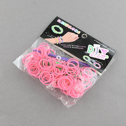 Bricolaje bandas telar de goma rellenos con accesorios DIY-R011-02-1
