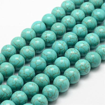 Synthetic Howlite Bead Strand G-P228-04-12mm-1