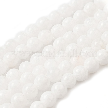 Chapelets de perles en jade de Malaisie naturelle G-M101-8mm-10-1