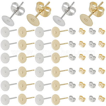 100 Pz Orecchini In Acciaio Inox Borchie Tappo Pergamene 100 Pz Orecchini In Acciaio Inox Borchie Tappo Pergamene