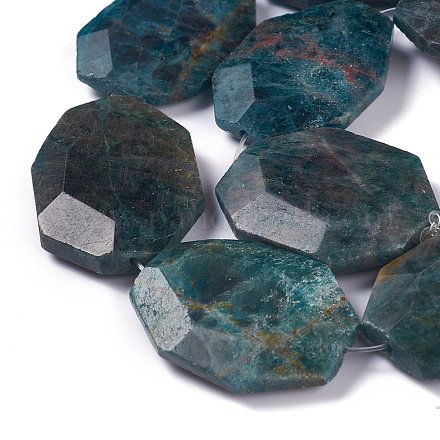 Faceted Natural Apatite Beads Strands G-H242-01C-1
