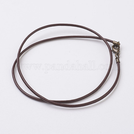 Cocountbrown Leather Necklace Cord NFS2mm002-AB-1