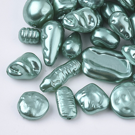 Perles d'imitation perles en plastique ABS OACR-R071-03-1