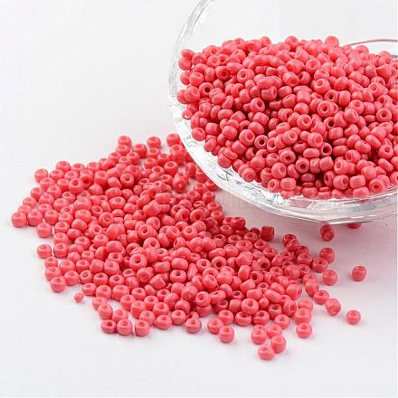 8/0 3mm perlas de semillas de vidrio de pintura para hornear perlas espaciadoras sueltas X-SEED-S002-K16-1