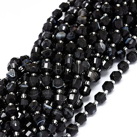 Brins de perles d'onyx noir naturel G-O201B-52A-1