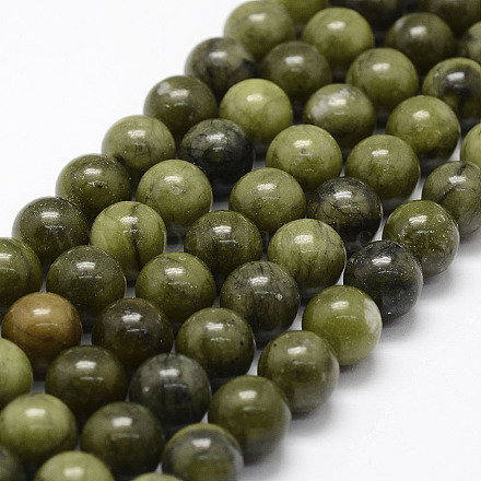 Natürliche chinesische Jade Perlen Stränge X-G-F363-10mm-1