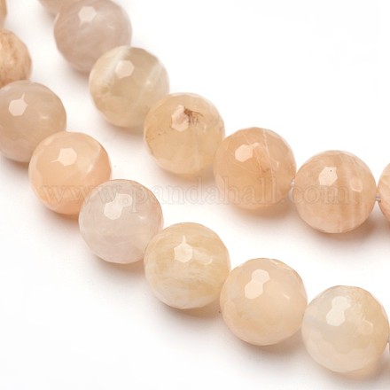 Natural Sunstone Beads Strands G-L377-33-10mm-1