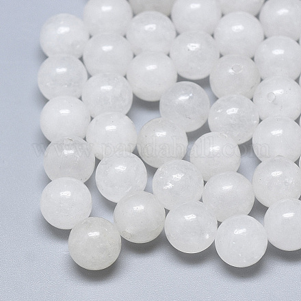 Perline di giada bianco naturale G-T122-25A-10-1