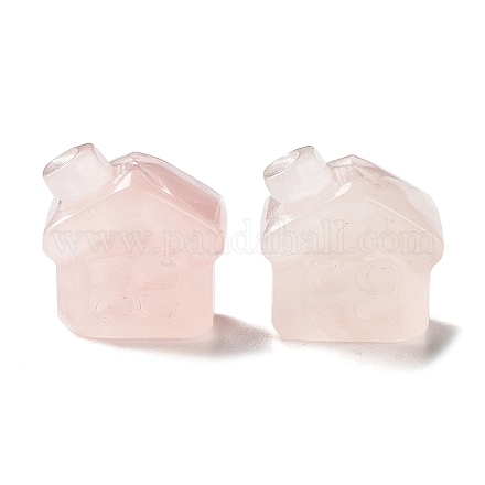 Резные фигурки целебного дома из натурального розового кварца DJEW-P015-01E-1