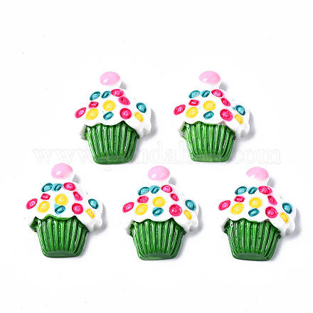 Spray Painted Resin Cabochons CRES-Q215-005-1