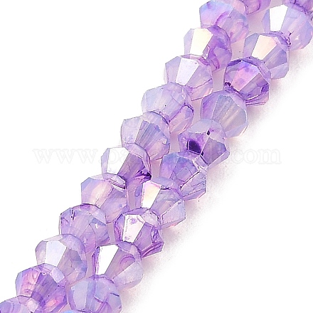 Imitation Jade Glass Beads Strands GLAA-P058-02A-04-1