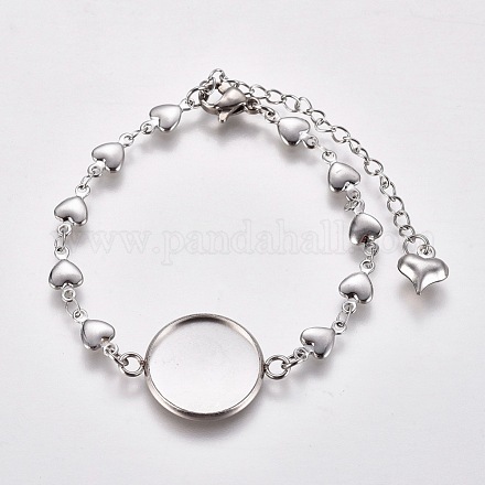 Créations de bracelet en 304 acier inoxydable X-STAS-L248-009P-1