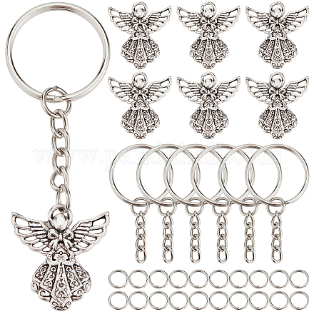 Kits para hacer llaveros diy angel charm de sunnyclue DIY-SC0019-04-1