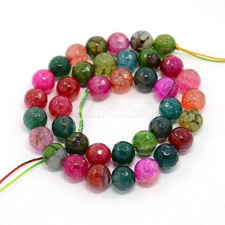 Natural Agate Beads Strands G-O016-02A-1