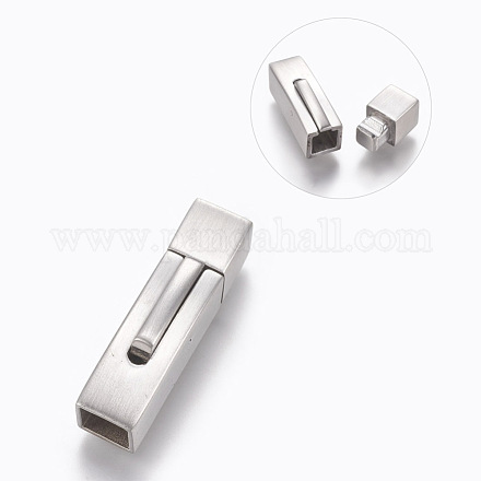 304 Stainless Steel Bayonet Clasps STAS-A035F-6MP-1