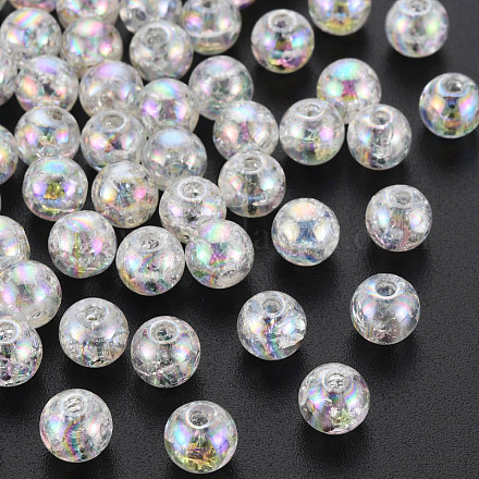 Perles en acrylique transparentes craquelées MACR-S373-66-L06-1