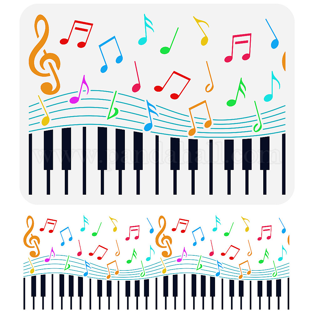 Wholesale FINGERINSPIRE Music Note Stencil 11.7x8.3 inch Musical ...