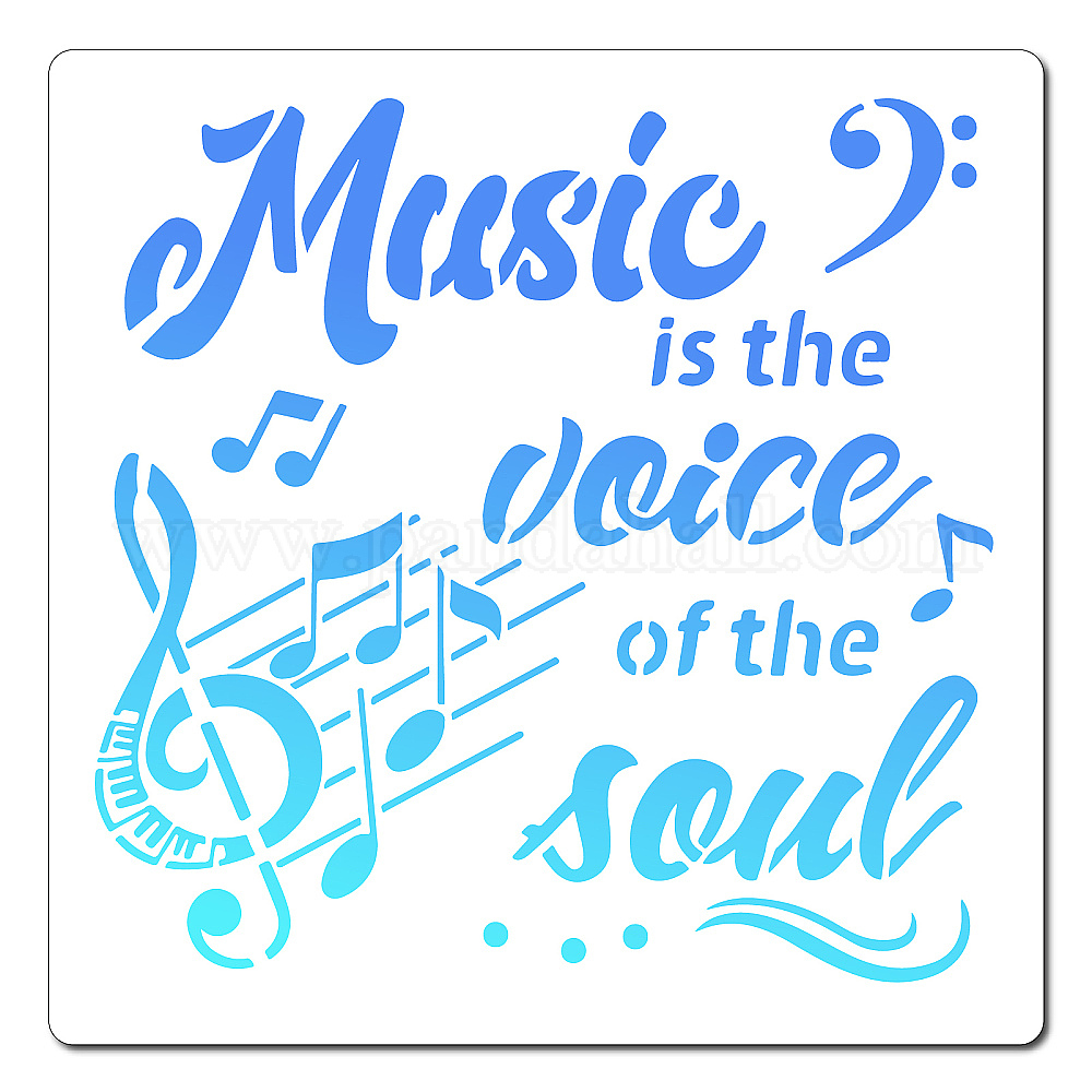 Shop GORGECRAFT 12 X12 Music Note Stencil Music Is The Voice Of The 