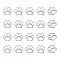 20Pcs 201 Stainless Steel Charms, Laser Cut, Dog Paw Print Charm, Stainless Steel Color, 11x12x1mm, Hole: 2~2.5x3~3.5mm